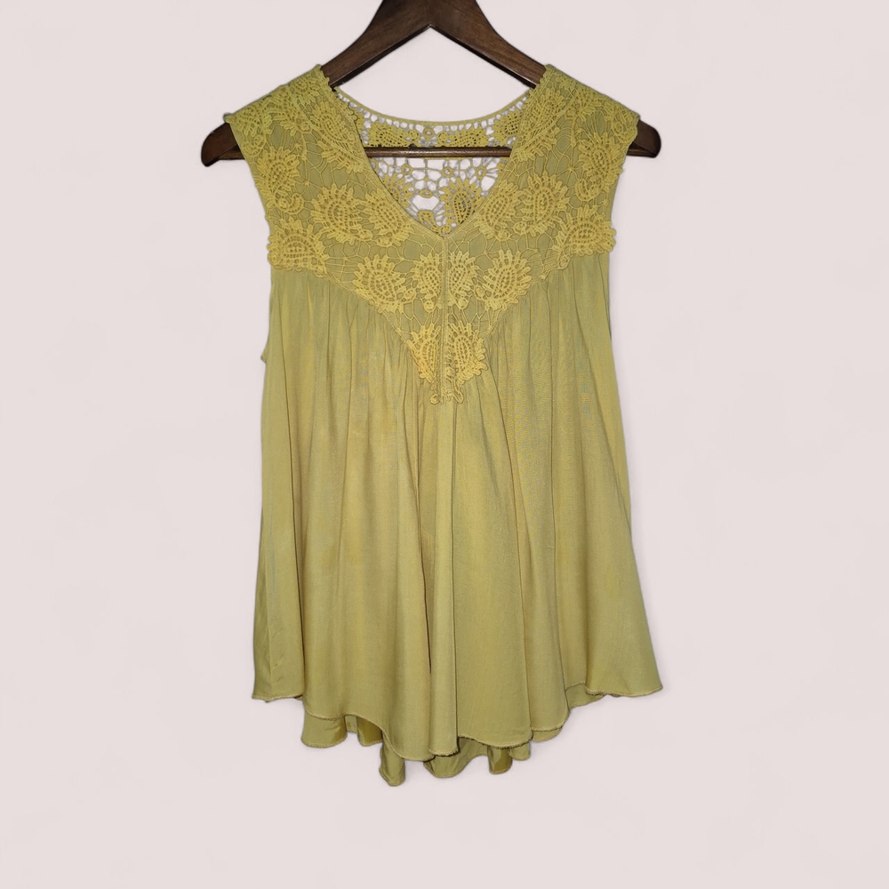 Molly Bracken Saffron Yellow Woven Blouse